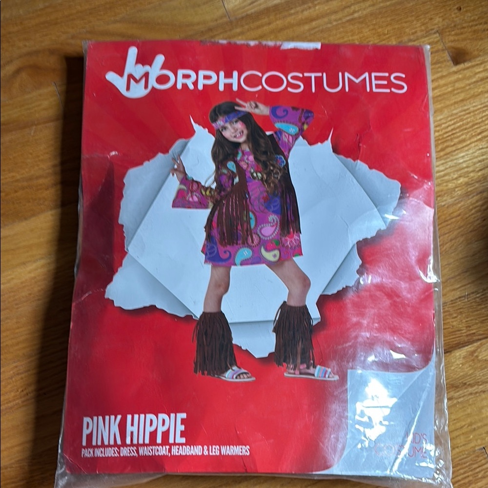Pink Hippie Kids Costume